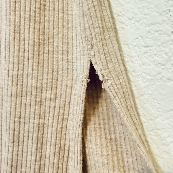 5 for $25 ⭐️ Ribbed Nude Tank Midi Dress - Picture 9 of 10